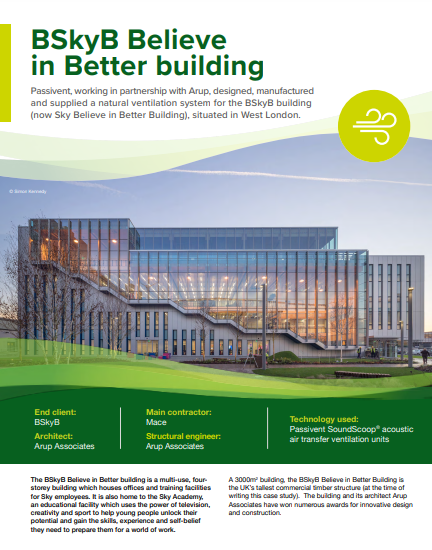 BSkyB Believe in Better building Brochure