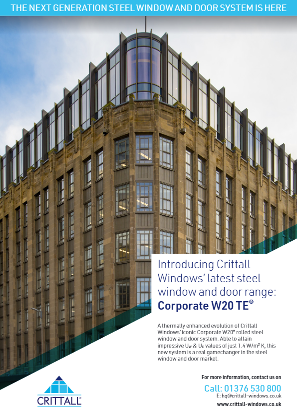 Introducing Crittall Windows’ latest steel window and door range: Corporate W20 TE® Brochure