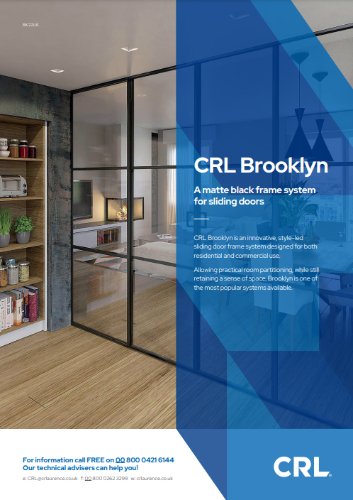 CRL Brooklyn - A matte black frame system for sliding doors Brochure