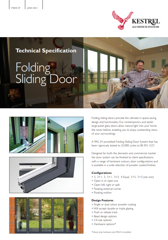Folding Sliding Door Datasheet Brochure