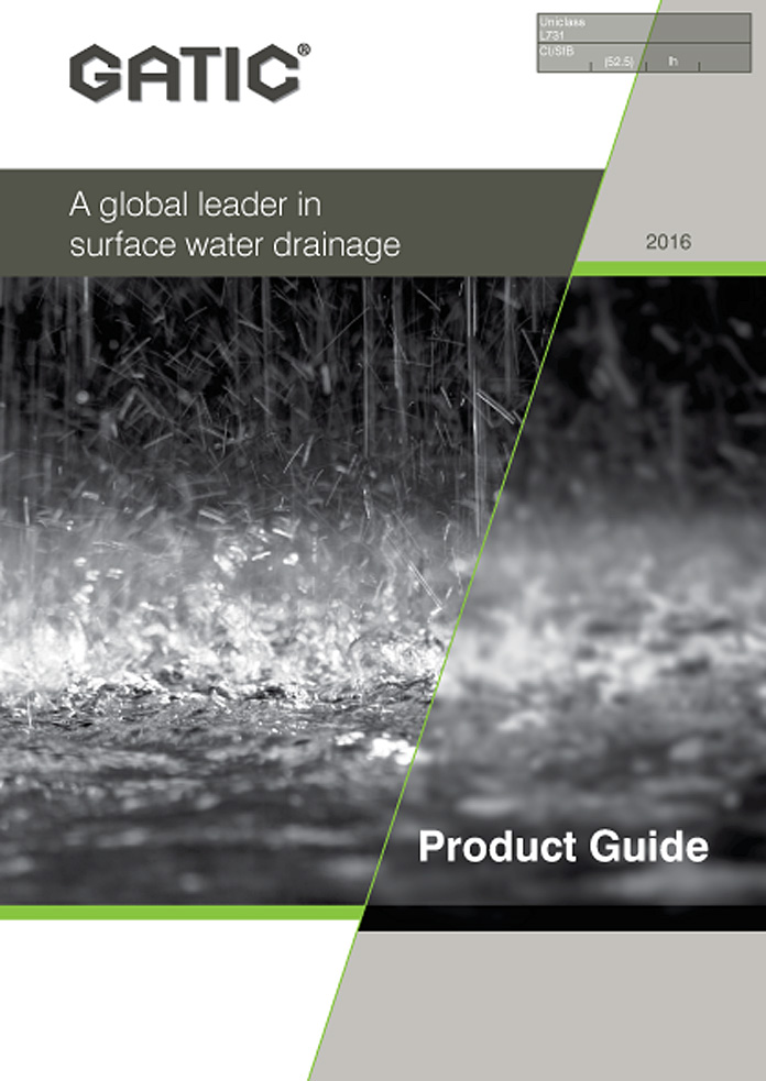 Gatic Product Guide for Surface Water Drainage Brochure