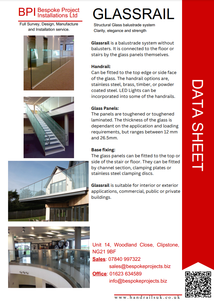 GlassRail Brochure Brochure