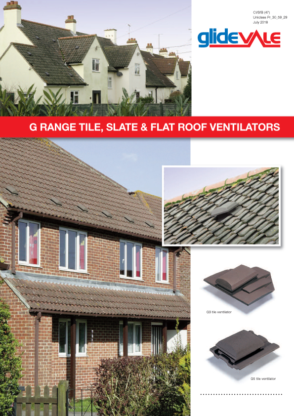 G Range Tile & Slate Ventilators - Roofspace ventilation  Brochure
