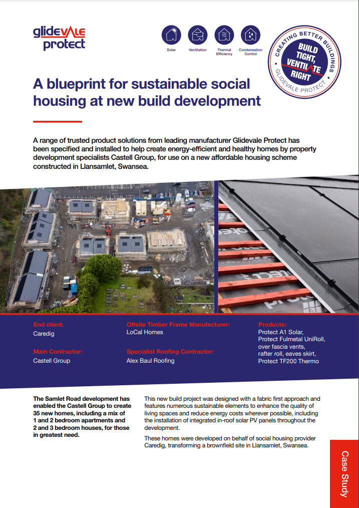 A blueprint for sustainable social housing at new build development  Brochure