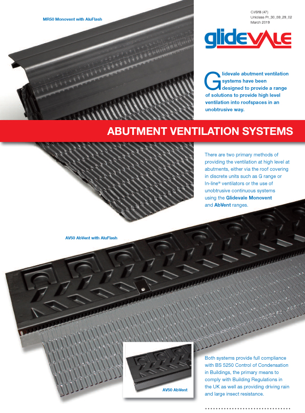 Abutment Ventilation Systems – Roofspace ventilation  Brochure