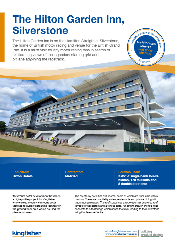 The Hilton Garden Inn, Silverstone Brochure