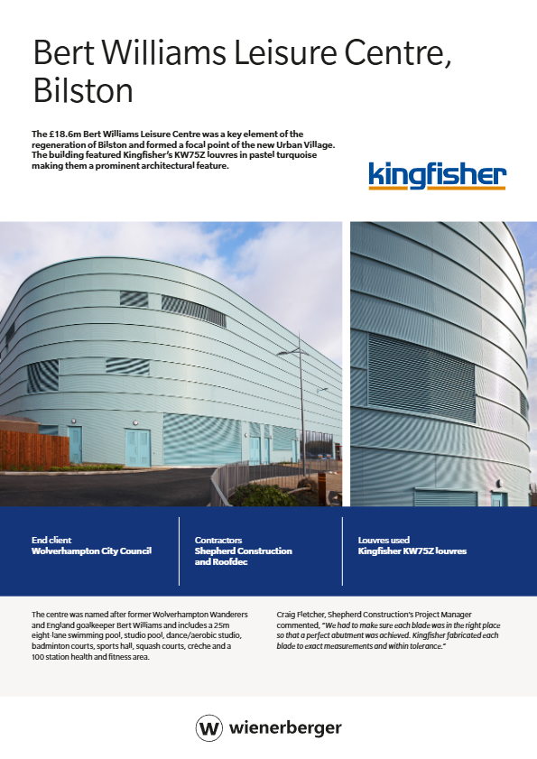 Bert Williams Leisure Centre, Bilston Brochure