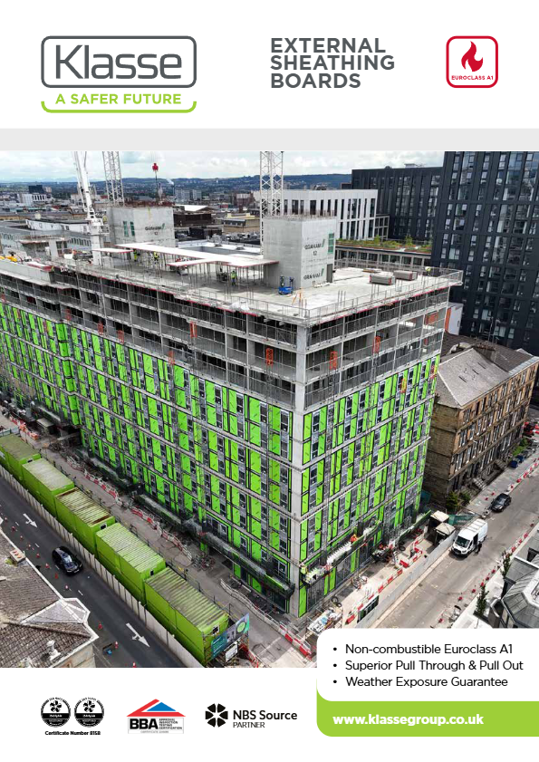 Klasse External Sheathing Board Range Brochure