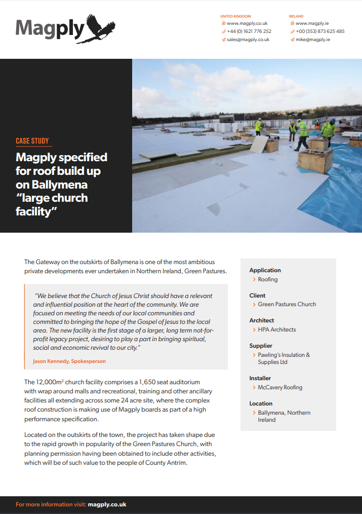 Magply Ballymena Case Study | 2024 | EN Brochure