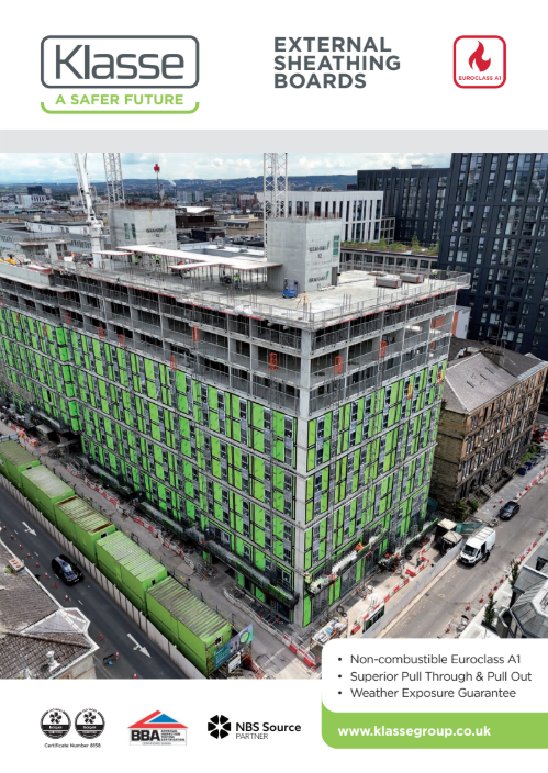 Klasse External Sheathing Board Range Brochure