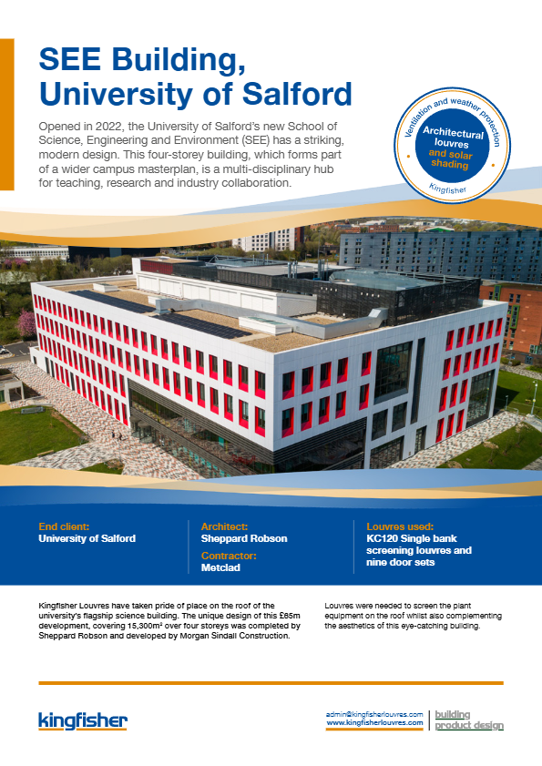 SEE Building, University of Salford Brochure