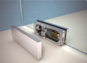 With oil dynamic hinges there is no need for a floor spring or door closer, making installation much easier.