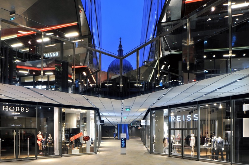 Mesh ceiling range creates modern industrial design ...