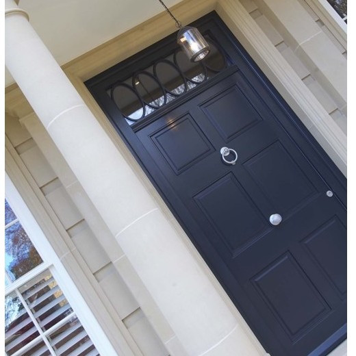 Conservation timber entrance doors by Mumford & Wood