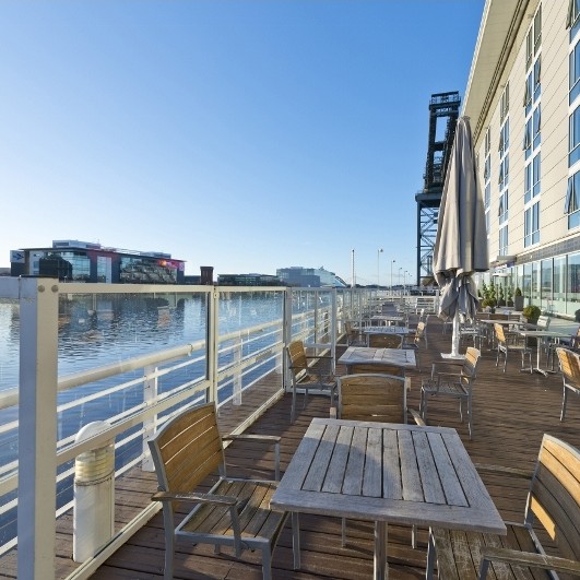 Decking refurbishment for Glasgow’s Hilton Garden Inn