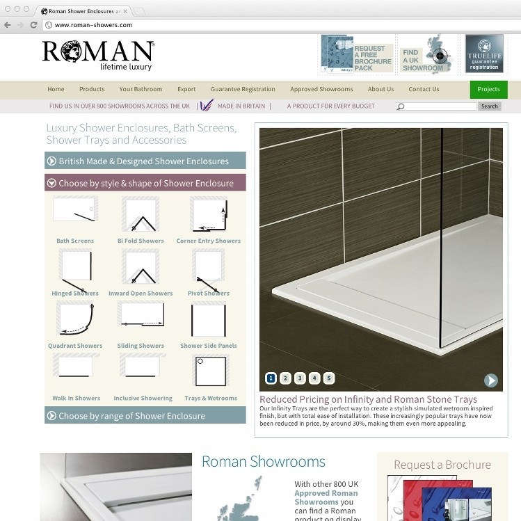 Roman re-launches website