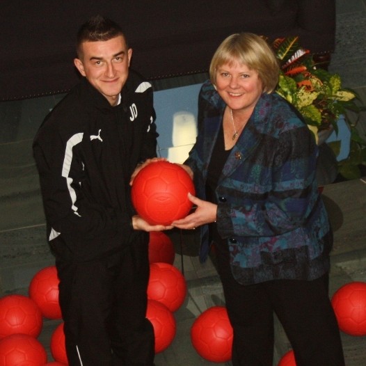 Soccer school to sharpen skills with indestructible football donation from Dow