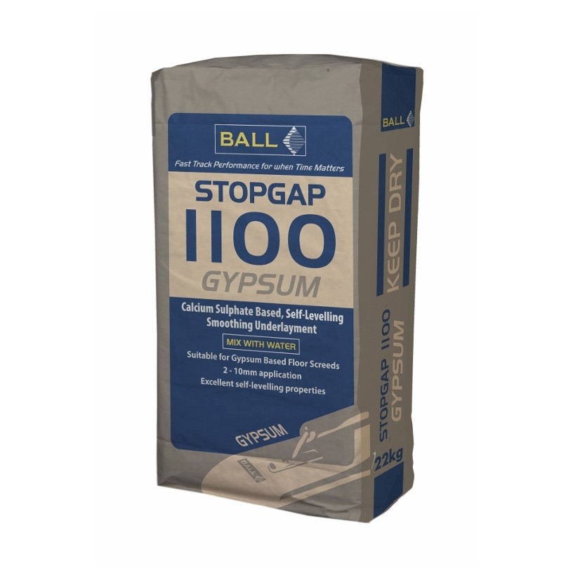 F. Ball develops Stopgap 1100 Gypsum