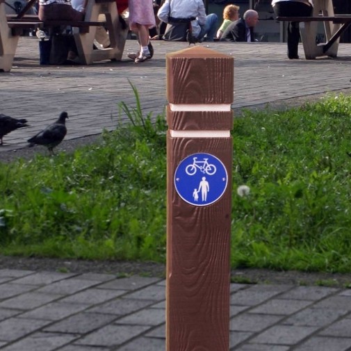 The Cycleway wood effect bollard