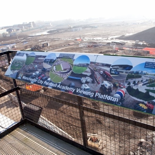 Visitors enjoy bird’s eye view at football academy