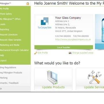 My Pilkington business support tool launched for customers