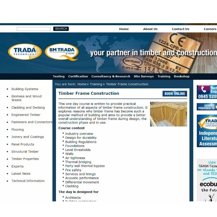 TRADA Technology events booking now online