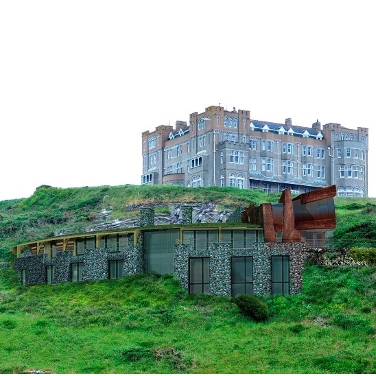 Derelict Tintagel castle undergoes transformation inspired by mythical landscape