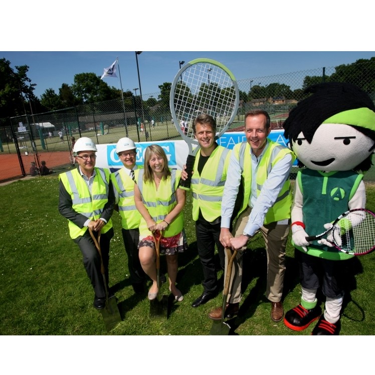 Work begins on new £3m tennis centre