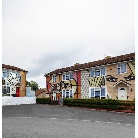 Artistically inspired external wall insulation