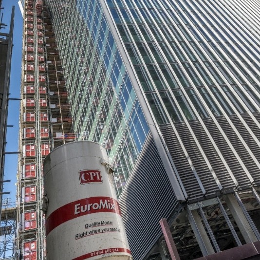 CPI answers call for high quality mortar at new Walkie-Talkie building