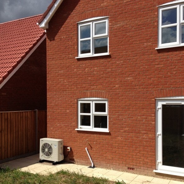 Housing development incorporates renewable technology for cost effective heating