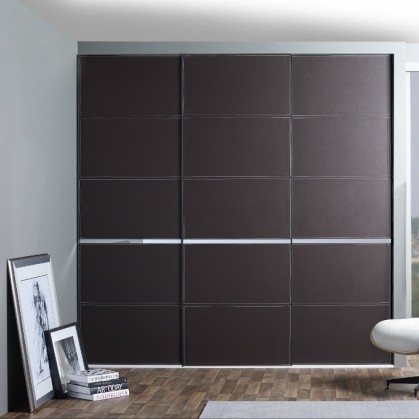 Draks answers call for luxurious leather in wardrobe doors