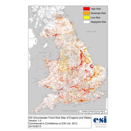 Flood Risk Map Wales Esi Puts Groundwater Flooding On The Map | Specification Online