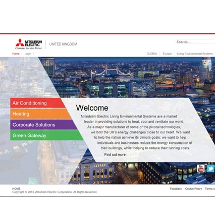 Mitsubishi Electric launches new website