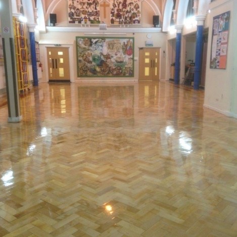 Granwax and Traditional Flooring UK help school floor the competition