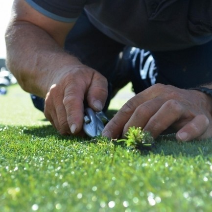 Huxley Golf creates practice area for island resort