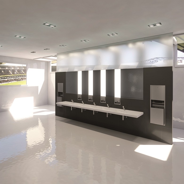 NEW BESPOKE WASHROOM BASINS OFFER SPORTS CENTRES A DESIGN ADVANTAGE