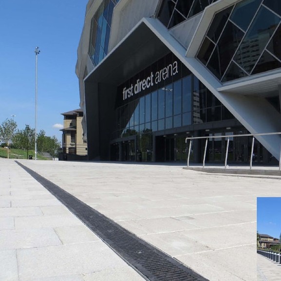 Hauraton drainage at the new First Direct Arena - Leeds