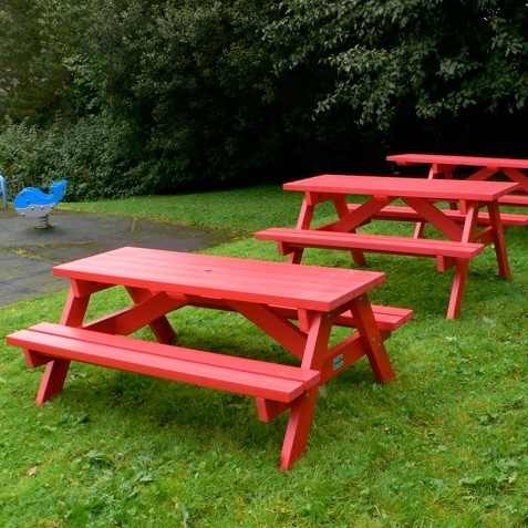 Recycled Plastic Outdoor Classroom Furniture - greener and better value compared to wood