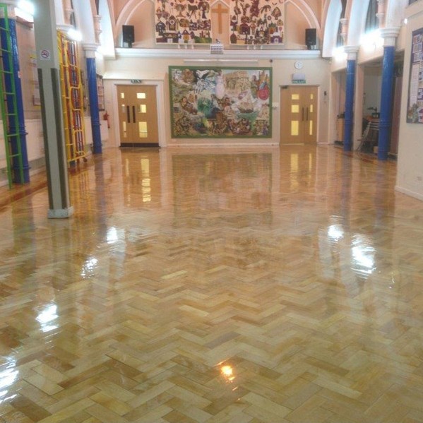 GRANWAX AND TRADITIONAL FLOORING UK LTD HELP ST PHILIPS C OF E SCHOOL FLOOR THE COMPETITION