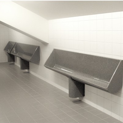 NO WATER, NO SMELLS – NEW VANDAL-RESISTANT WATERLESS URINALS.