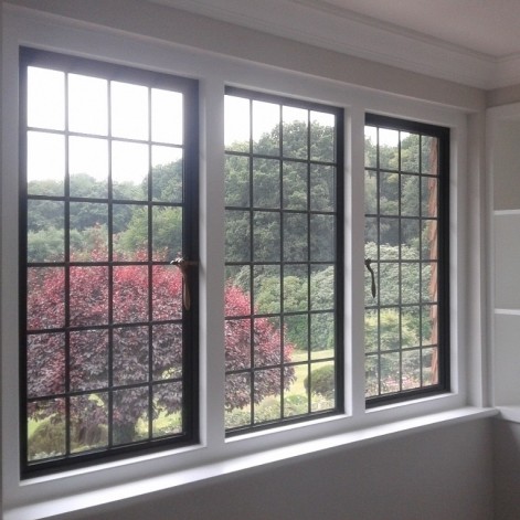 The slimmest steel windows complying to regulations
