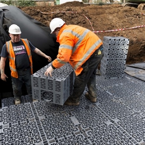 Wavin's Aquacell holds key to drainage at complex