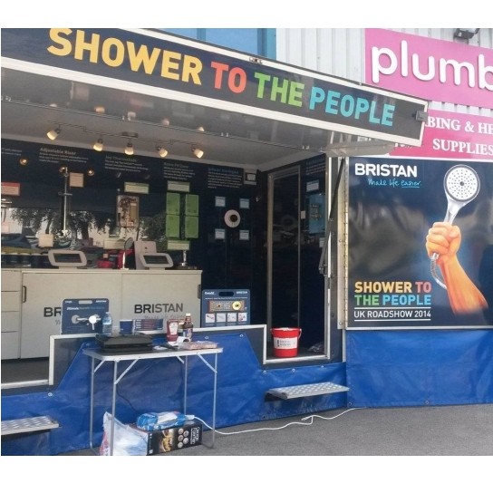 Bristan's Shower to the People roadshow goes the extra mile