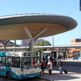 Chatham Waterfront bus station – a series of VMZINC curves