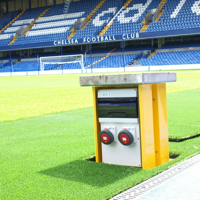 Pop Up Power Supplies specified at Chelsea Football Club