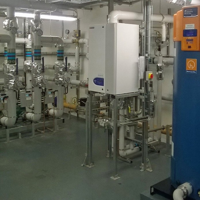 Hamworthy condensing boilers and water heaters take pride of place at Hopewood Park hospital