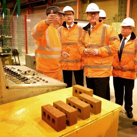 Prime Minister and Chancellor visit Accrington brickworks