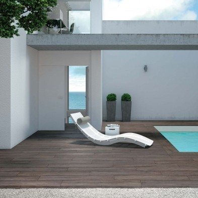 Levato Mono porcelain paver system is the pinnacle of external raised flooring technology from The Deck Tile Co.