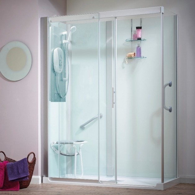 Kinemagic cubicles now with the option of an electric shower